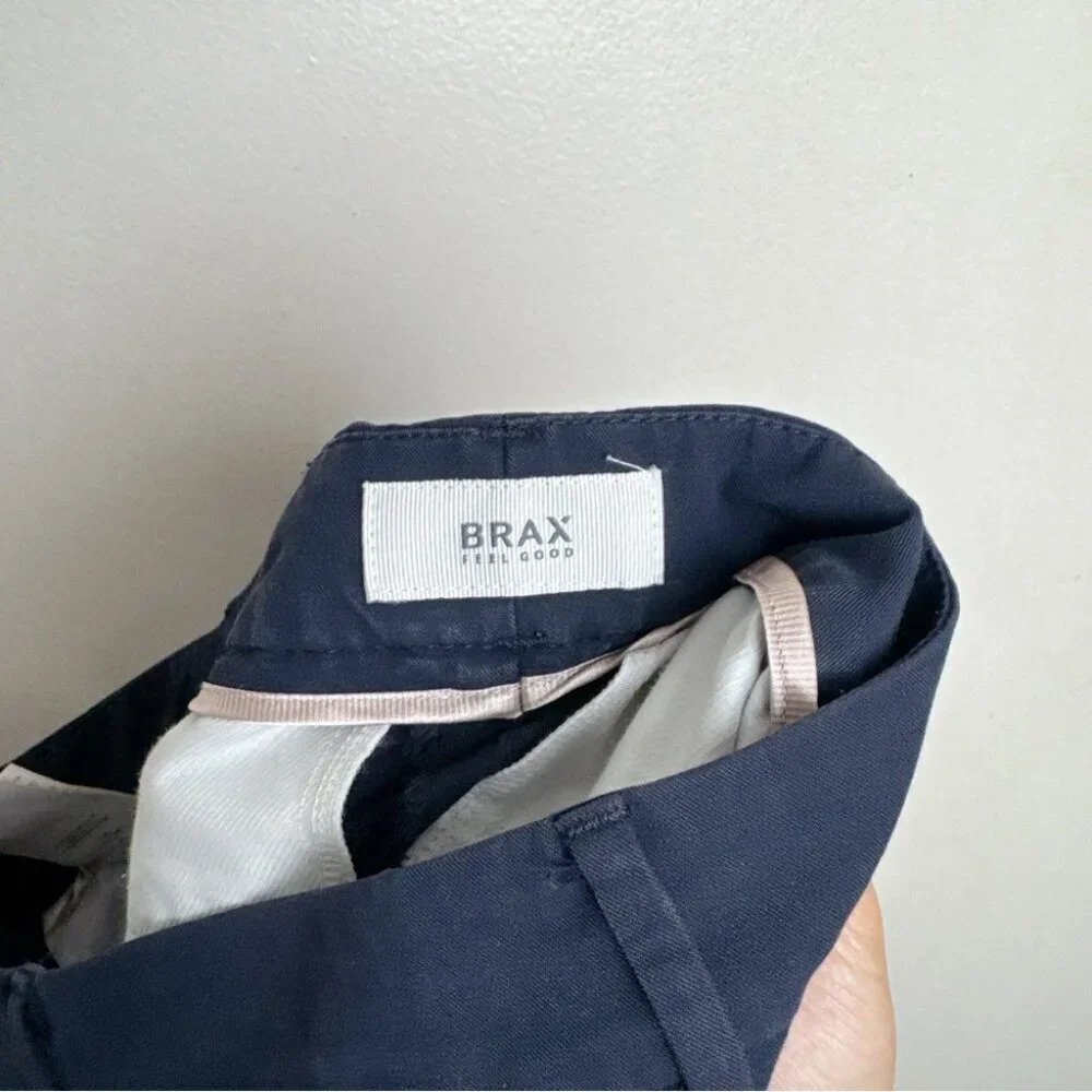 BRAX Womens 29 Malia Mt Zip Navy Pant - Picture 8 of 14